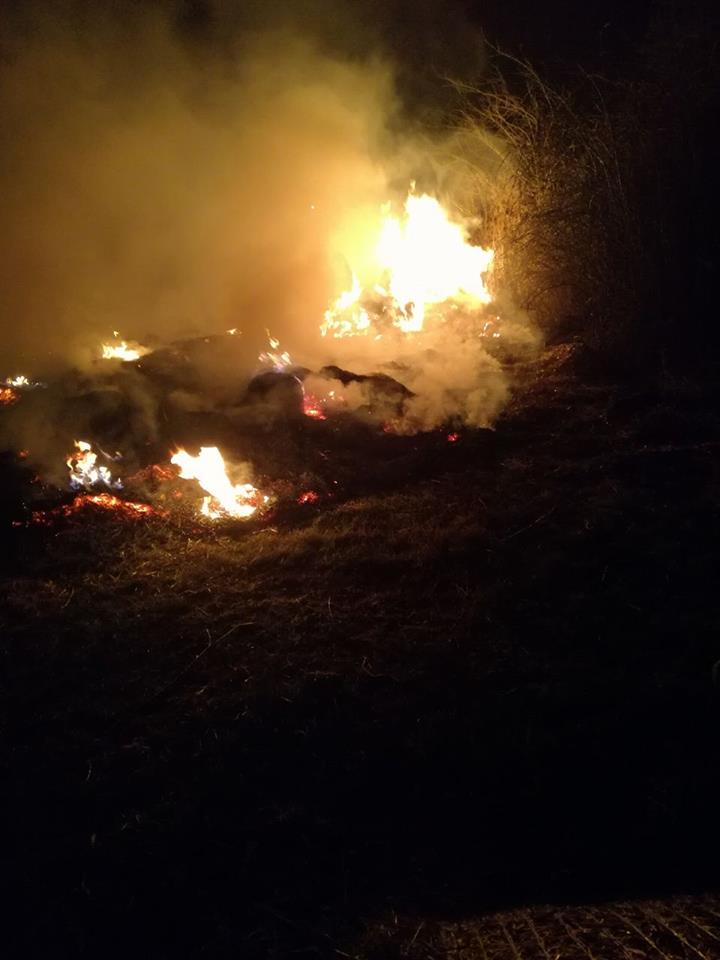 Požega.eu | Zapalilo se sijeno u Kantrovcima, požar noćas gasili vatrogasci DVD-a Biškupci