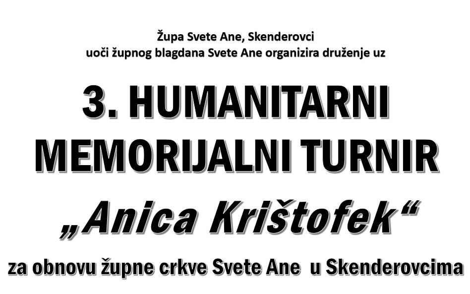 Požega.eu | Humanitarni memorijalni turnir u Skenderovcima za obnovu župne crkve sv. Ane