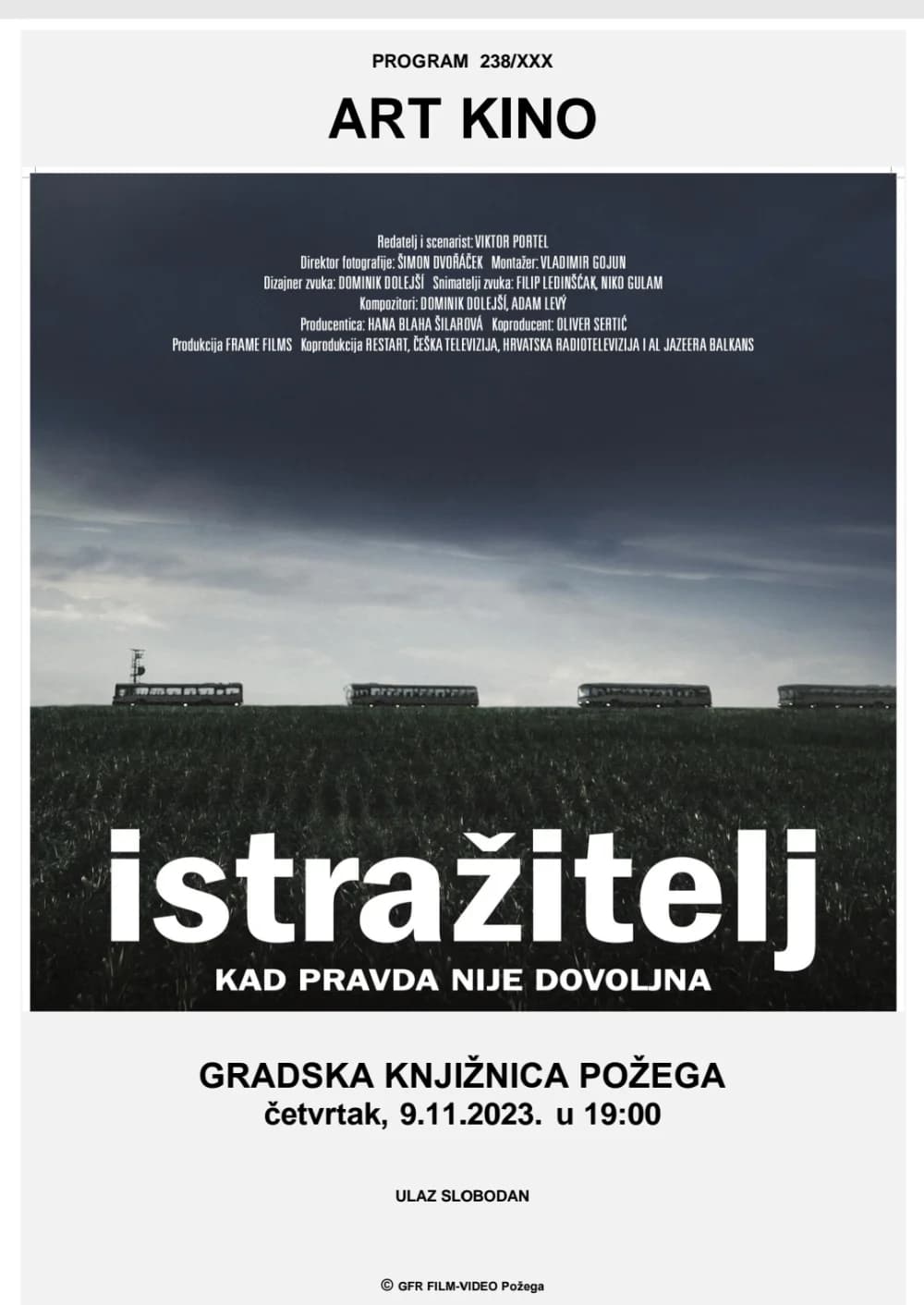 ART kino prikazuje film o ratnim događanjima na našim prostorima