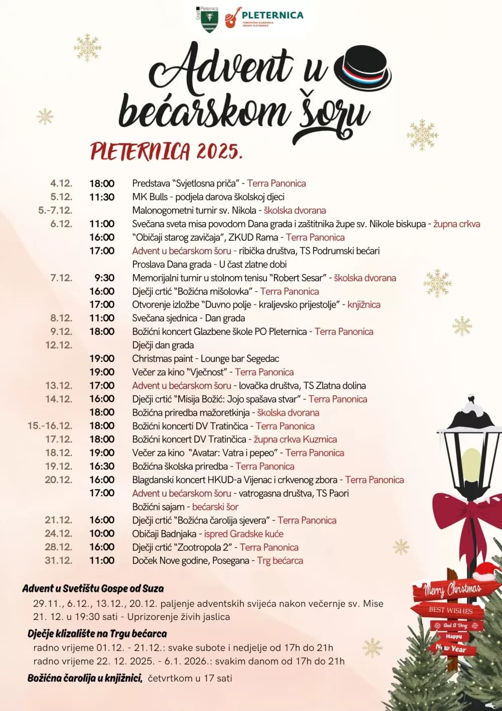 Toplina Božića u Pleternici: Advent koji okuplja cijelu zajednicu (NAJAVA)