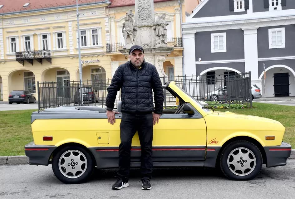 Požeška garaža čuva blago: Siniša Bosanac i rijetki Yugo Cabrio koji mami uzdahe