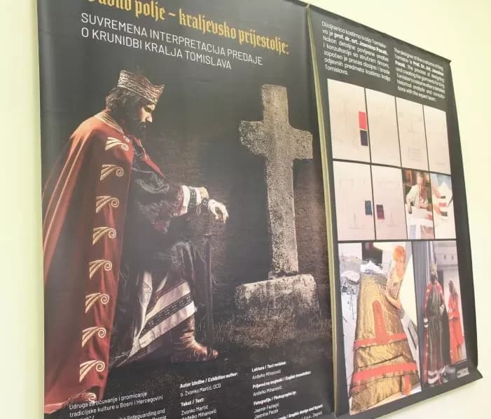 Otvorena izložba „Duvno polje-kraljevsko prijestolje“-   suvremena interpretacija predaje o krunidbi kralja Tomislava