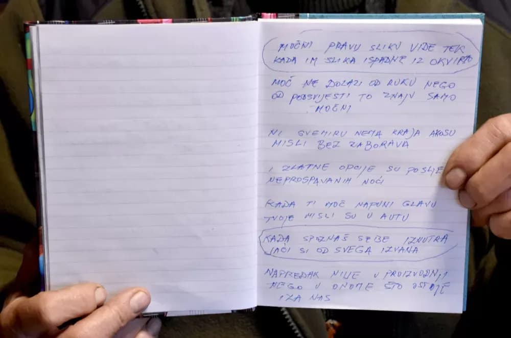 OD TEŠKOG METALA DO BRITKE RIJEČI: Božidar Babić Roko u dva mjeseca ispisao dvjesto aforizama