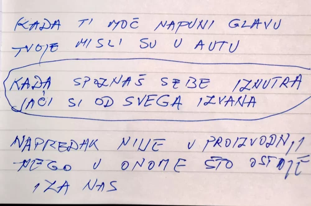 OD TEŠKOG METALA DO BRITKE RIJEČI: Božidar Babić Roko u dva mjeseca ispisao dvjesto aforizama
