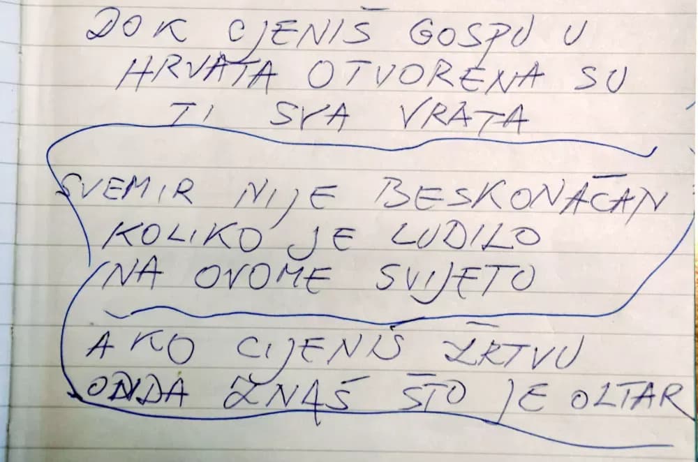 OD TEŠKOG METALA DO BRITKE RIJEČI: Božidar Babić Roko u dva mjeseca ispisao dvjesto aforizama