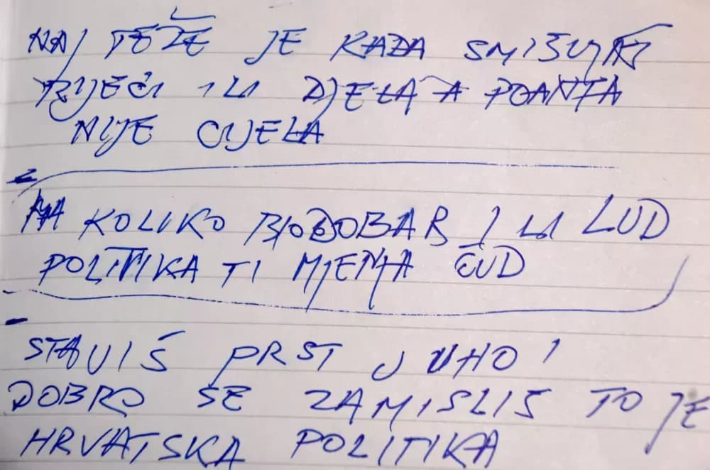 OD TEŠKOG METALA DO BRITKE RIJEČI: Božidar Babić Roko u dva mjeseca ispisao dvjesto aforizama