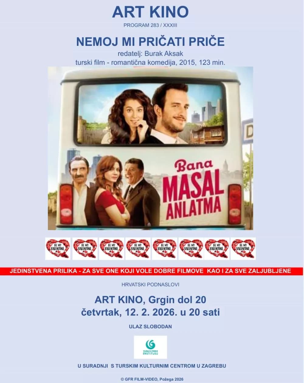 ART kino Požega ima prigodan film za Valentinovo