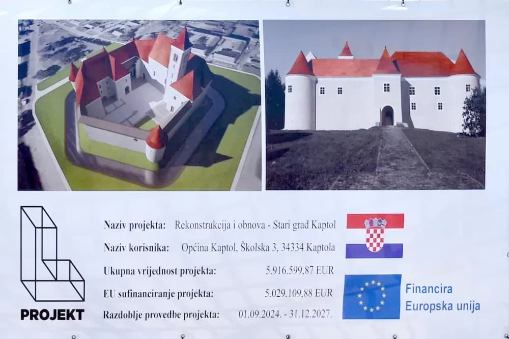 NOVO RUHO POVIJESNE UTVRDE: Stari grad Kaptol postaje suvremeno kulturno-turističko središte