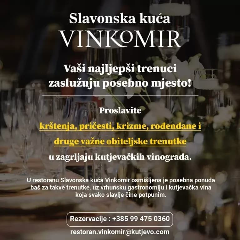 Proslave u ambijentu kutjevačkih vinograda
