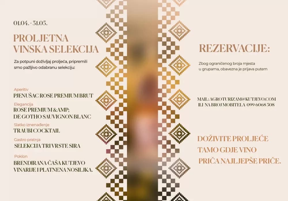 TRAVANJ U RESTORANU VINKOMIR – MJESEC VINA, OKUSA I DRUŽENJA
