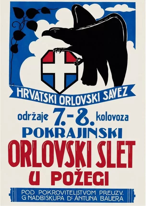 SLET HRVATSKOG ORLA U POŽEGI 1926. GODINE