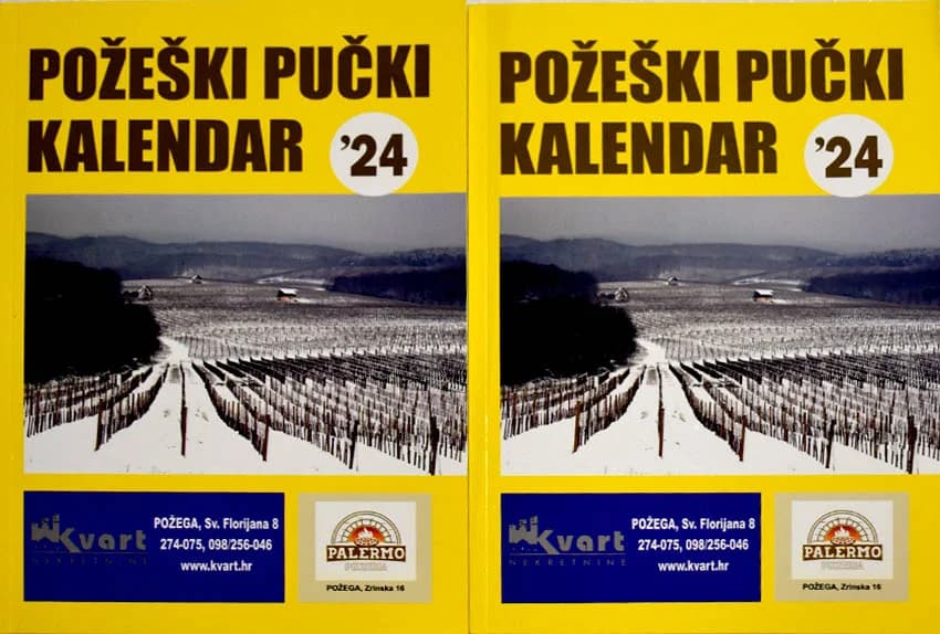 POŽEŠKI PUČKI KALENDAR 2024.: Mala enciklopedija bogatstva tekstova koji se čitaju kroz cijelu godinu