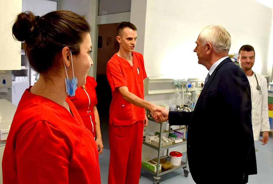 Gradonačelnik Glavić i županica Jozić posjetili dežurne službe u novogodišnjoj noći
