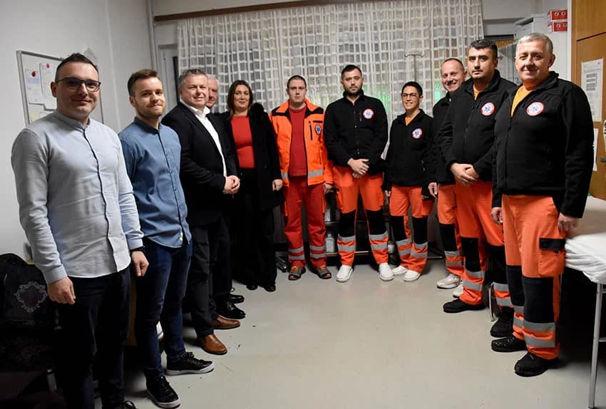 Gradonačelnik Glavić i županica Jozić posjetili dežurne službe u novogodišnjoj noći