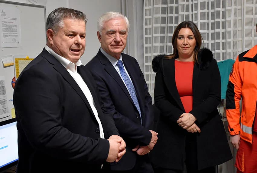 Gradonačelnik Glavić i županica Jozić posjetili dežurne službe u novogodišnjoj noći