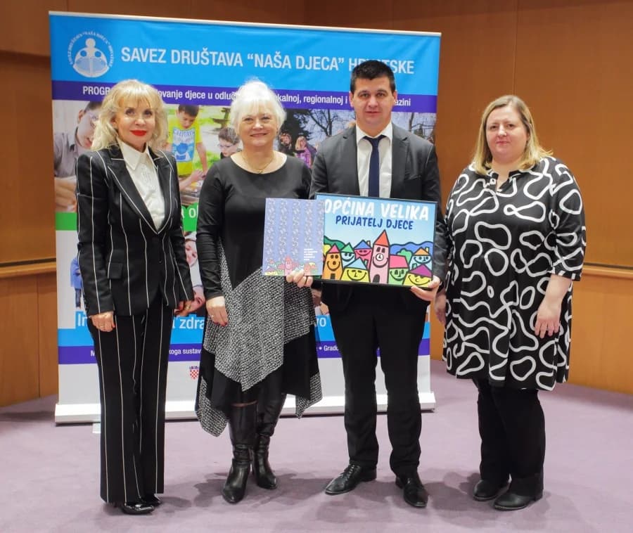 Općina Velika je „Općina - Prijatelj djece“