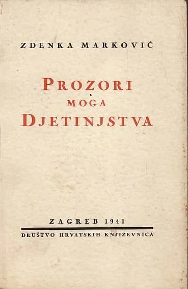 U siječnju he 1884. godine u Požegi rođena hrvatska književnica i prevoditeljica Zdenka Marković