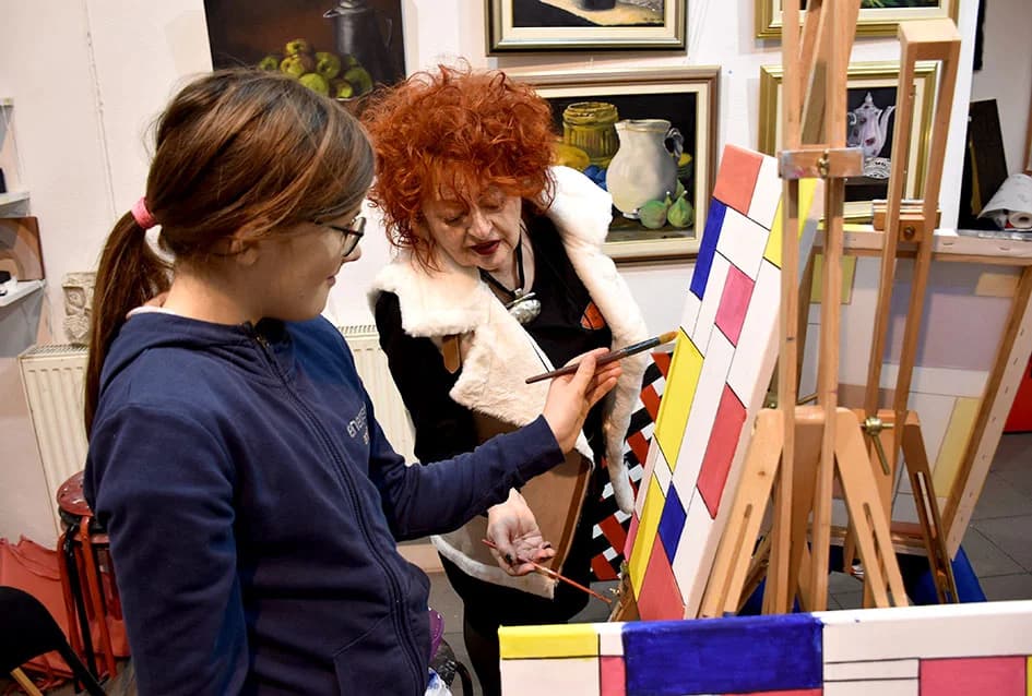 Tečaj slikanja u požeškoj Galeriji Anita