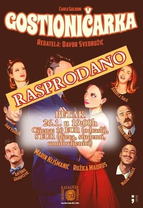 U četvrtak film  „Napoleon“, u petak kazališna predstava