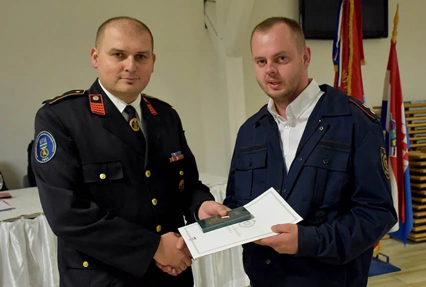 Zlatne vatrogasne medalje primili Antun Petrović, Dražen Pavić i Mihael Ivanović