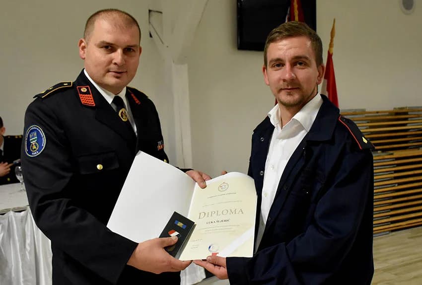 Zlatne vatrogasne medalje primili Antun Petrović, Dražen Pavić i Mihael Ivanović