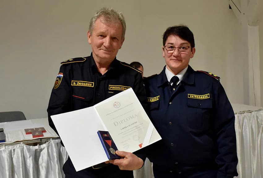 Zlatne vatrogasne medalje primili Antun Petrović, Dražen Pavić i Mihael Ivanović