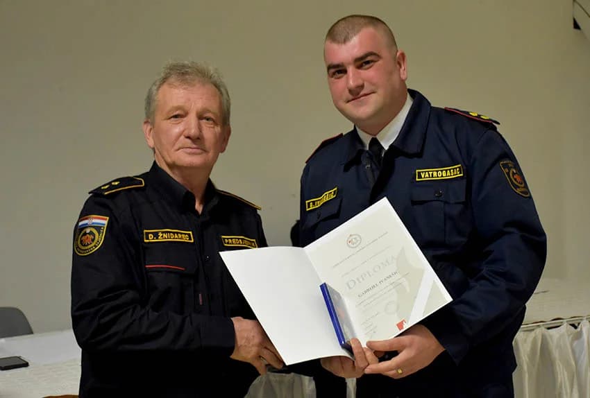 Zlatne vatrogasne medalje primili Antun Petrović, Dražen Pavić i Mihael Ivanović