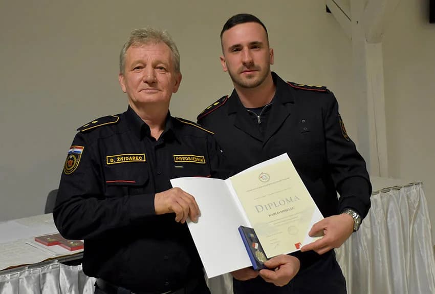 Zlatne vatrogasne medalje primili Antun Petrović, Dražen Pavić i Mihael Ivanović