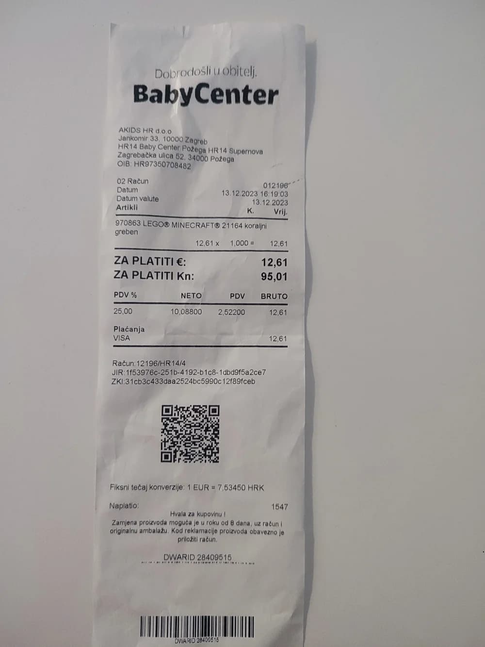 KUPOVINA SA SUMNJOM: Izložena cijena igračke na policiji je jedna, a na blagajni naplate viši iznos!