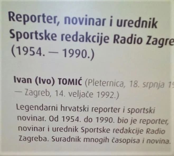 Pleterničanin Ivan Tomić poznati sportski reporter preminuo na današnji dan