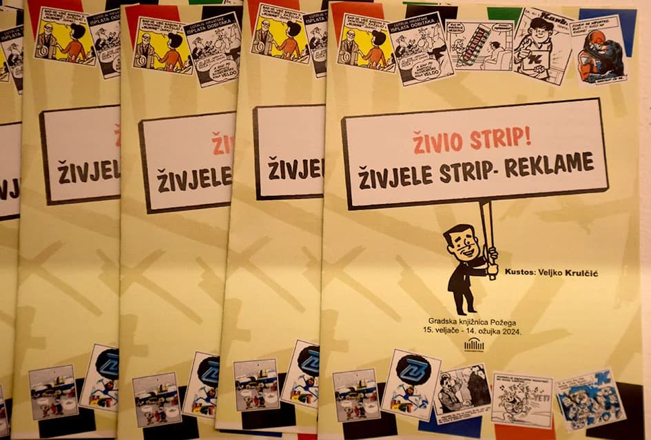 ZANIMLJIVA IZLOŽBA: Strip reklame pred Požežanima s osvrtom na legendarni ovdašnji magazin Patak