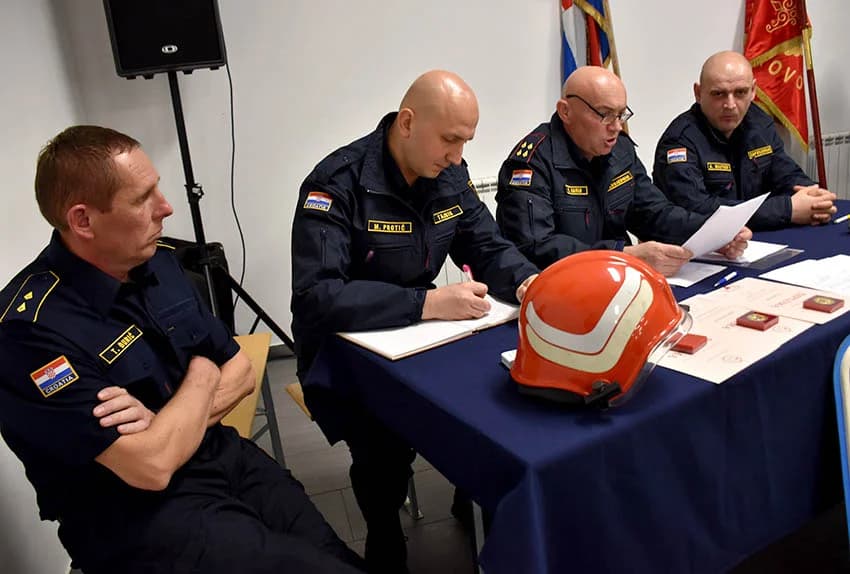 Željko Šarić, Marko Blažević i Josip Banović primili spomenice za dugogodišnji rad u vatrogastvu