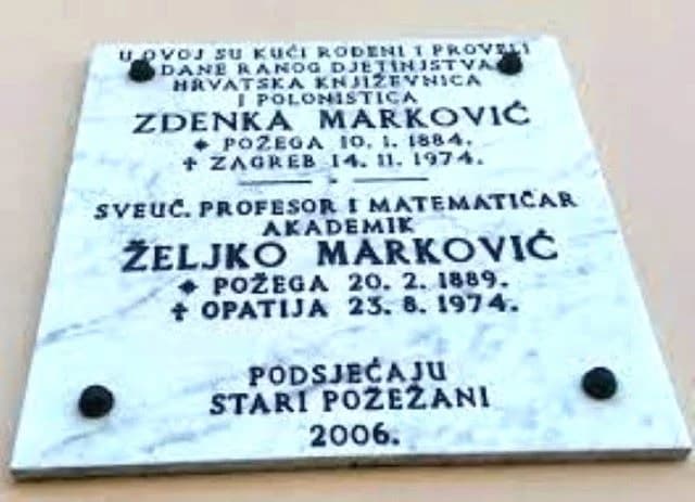 U POŽEGI PRIJE 135 GODINA: Rođen Željko Marković-poznati matematičar, astronom i sveučilišni profesor