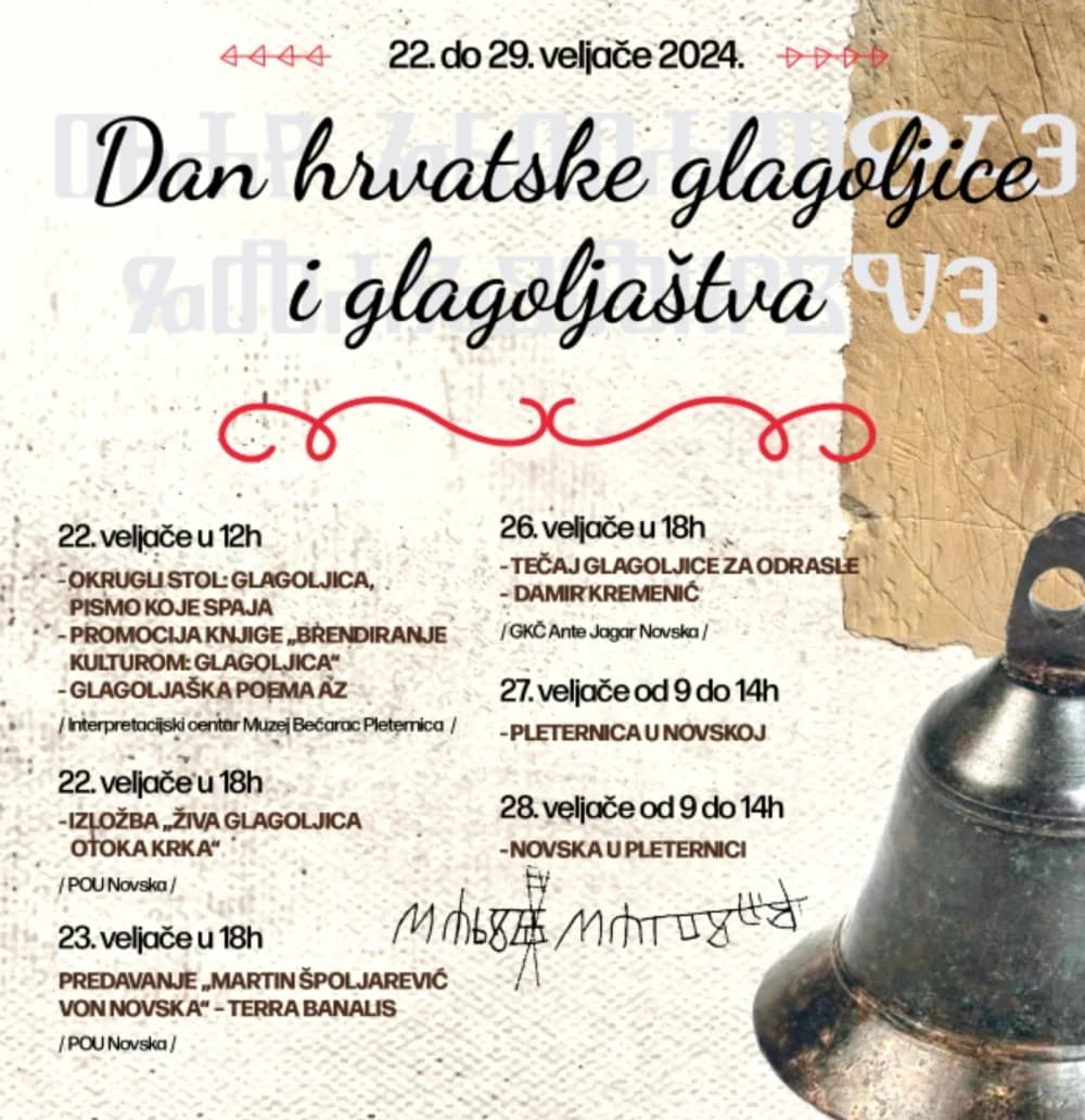 U četvrtak 22. veljače okrugli stol “Glagoljica, pismo koje spaja“
