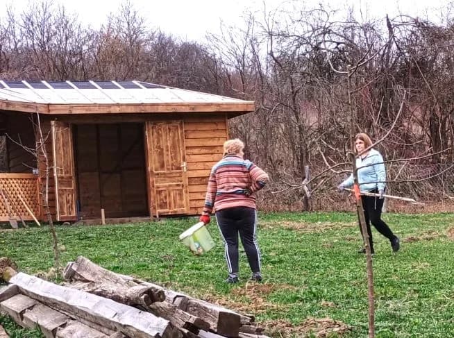 Akcija čišćenja terena  iza bivše općinske zgrade u Ruševu