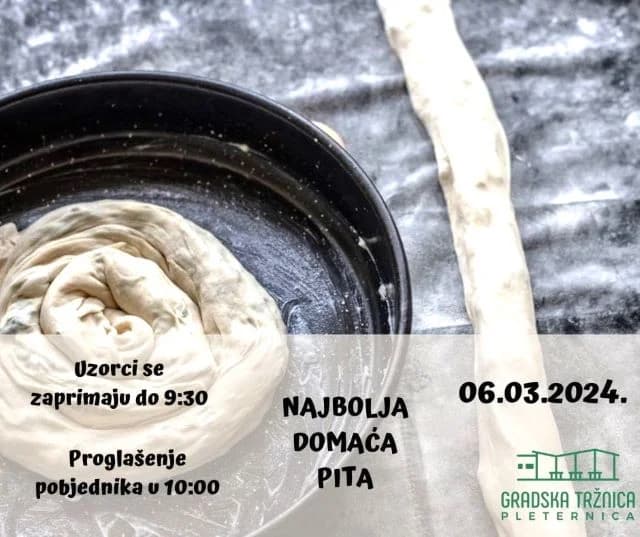 GRADSKA TRŽNICA U PLETERNICI Najbolja pita Sandija Liščevića iz Sulkovaca, ocjenom posjetitelja pobjednica Anđa Bošnjak iz Srednjeg Sela