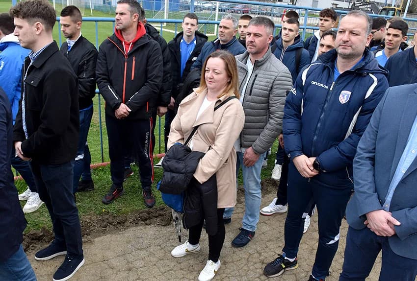 Polaganjem kamena temeljca započela izgradnja nove zapadne tribine na stadionu Nogometnog kluba Slavonije