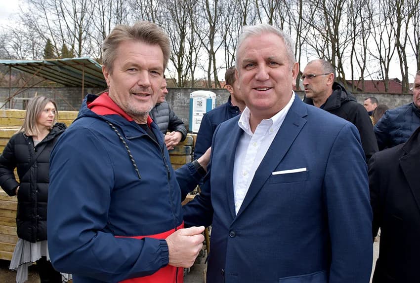 Polaganjem kamena temeljca započela izgradnja nove zapadne tribine na stadionu Nogometnog kluba Slavonije