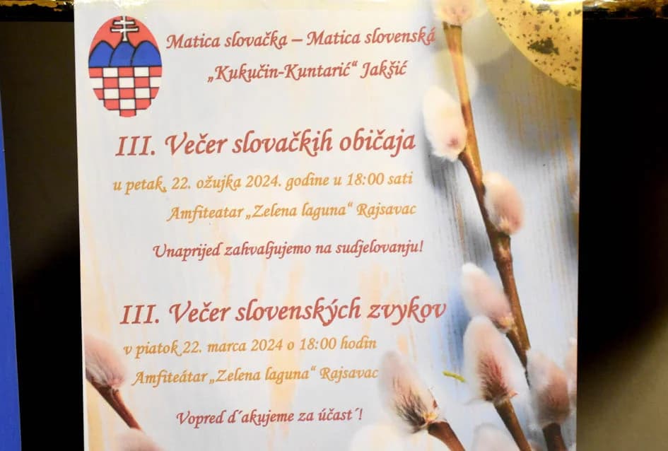 VEČER SLOVAČKIH OBIČAJA U RAJSAVCU: Muškarci izrađivali upotrebne predmete od prirodnih materijala, žene spravljale izvorna jela, a mališani uskrsne ukrase