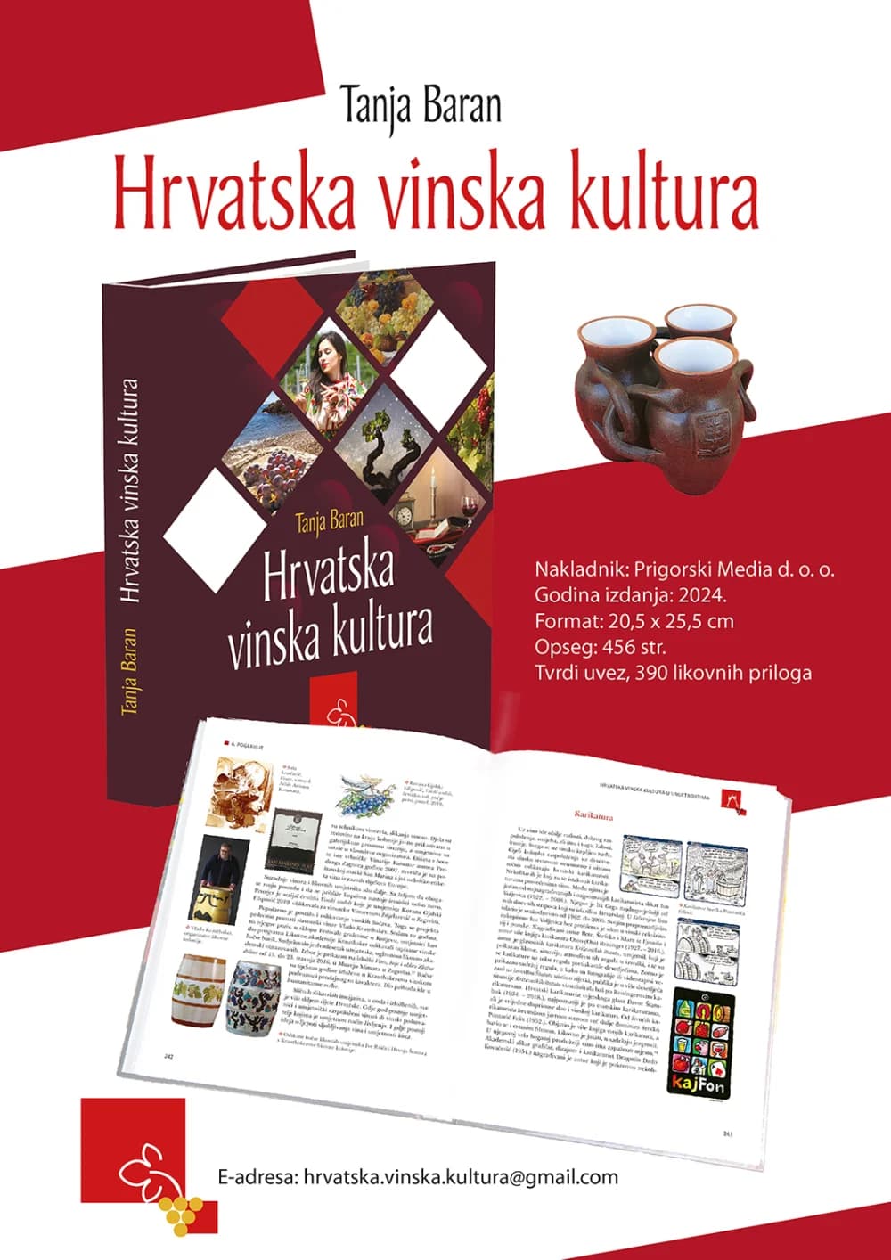 Hrvatska vinska kultura dobila kapitalnu znanstvenu monografiju  autorice Tanje Baran