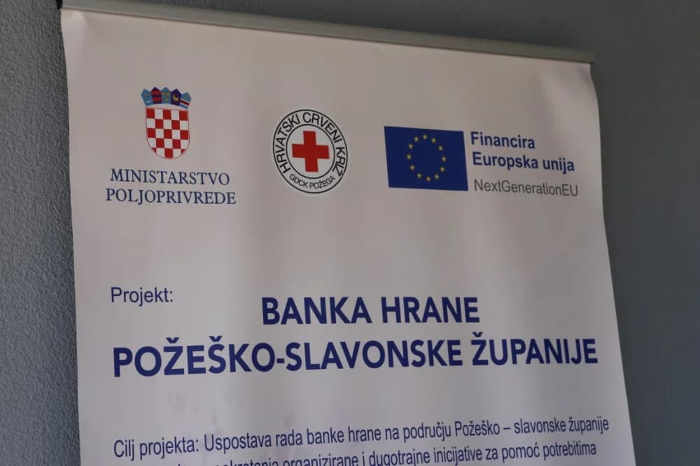 (FOTO) Dar za pravu stvar: Članovi Zajednice žena HDZ-a „Katarina Zrinski“ i mladeži požeško-slavonskog HDZ-a donirali prehrambene proizvode u Banku hrane