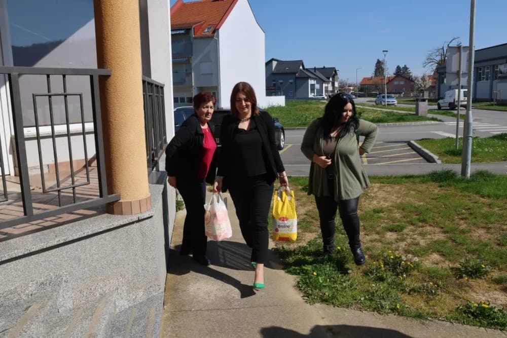 (FOTO) Dar za pravu stvar: Članovi Zajednice žena HDZ-a „Katarina Zrinski“ i mladeži požeško-slavonskog HDZ-a donirali prehrambene proizvode u Banku hrane