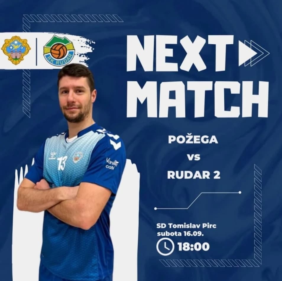 Rukometaši Požege u subotu, 16. rujna u 18,00 sati u SD Tomislav Pirc protiv RK Rudar II (Samobor) igraju susret 1. kola nove sezone 1. HRL - Sjever