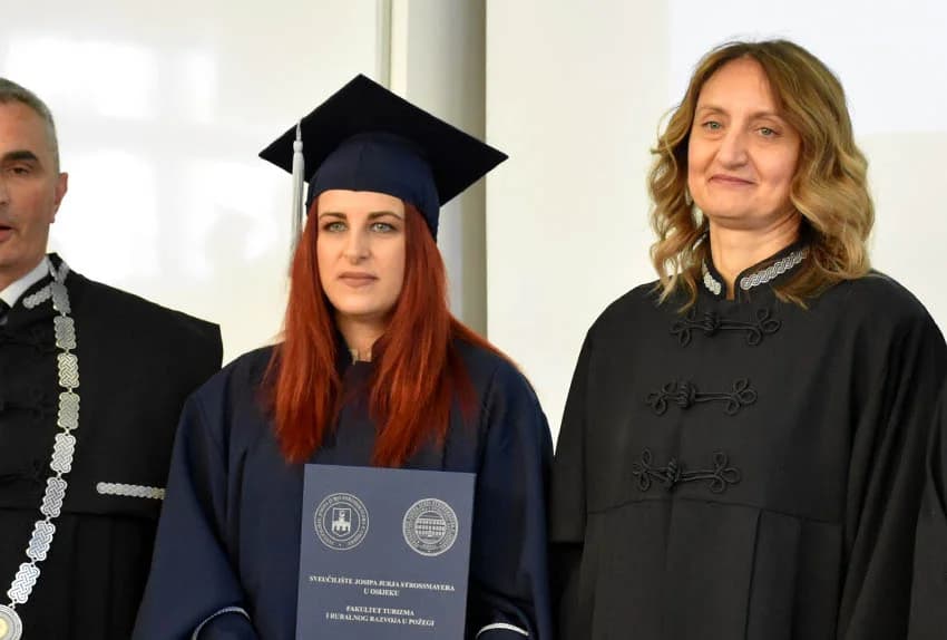 (FOTOGALERIJA) Promovirana prva generacija studenata Fakulteta turizma i ruralnog razvoja u Požegi