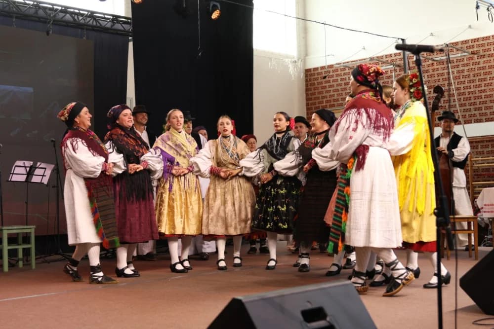 (FOTO-VIDEO) Pjesme, kola i običaji izvelo pet kulturno-umjetničkih društava iz dvije slavonske županije