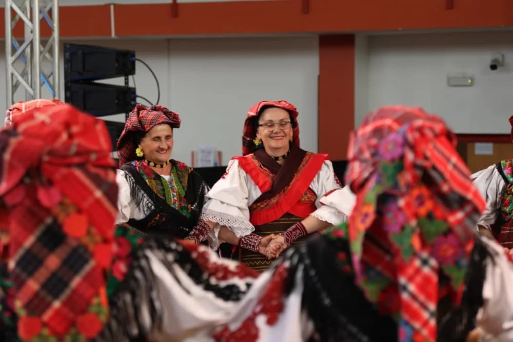 (FOTO-VIDEO) Pjesme, kola i običaji izvelo pet kulturno-umjetničkih društava iz dvije slavonske županije