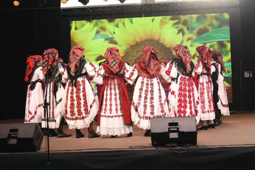 (FOTO-VIDEO) Pjesme, kola i običaji izvelo pet kulturno-umjetničkih društava iz dvije slavonske županije
