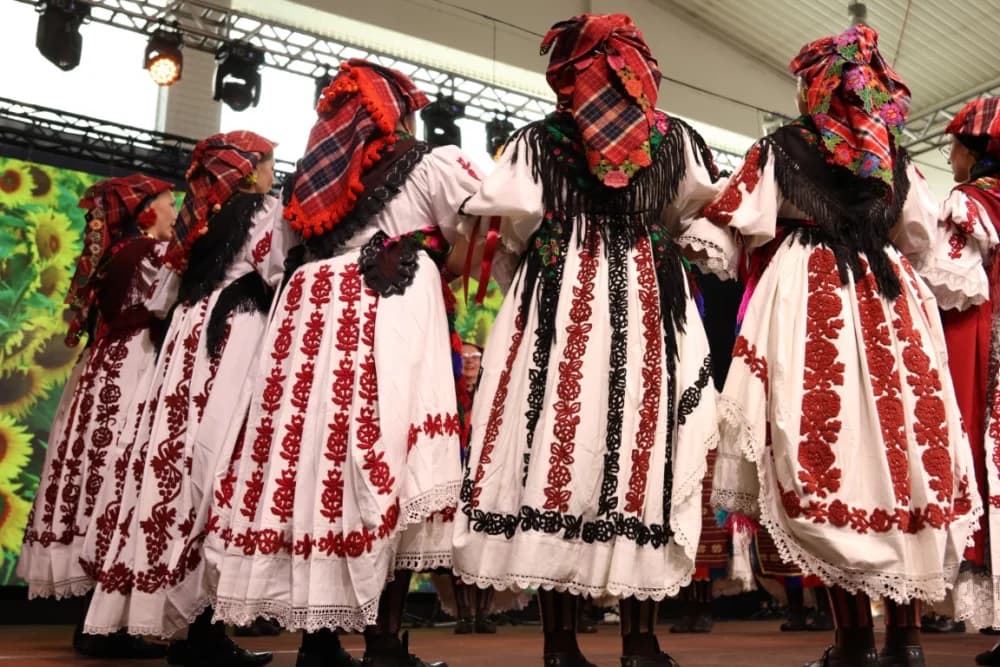 (FOTO-VIDEO) Pjesme, kola i običaji izvelo pet kulturno-umjetničkih društava iz dvije slavonske županije