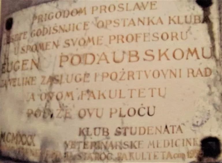 U PLETERNICI PRIJE 155 GODINA ROĐEN: Eugen Podaubsky - hrvatski veterinar i prvi dekan Veterinarskog fakulteta u Zagrebu