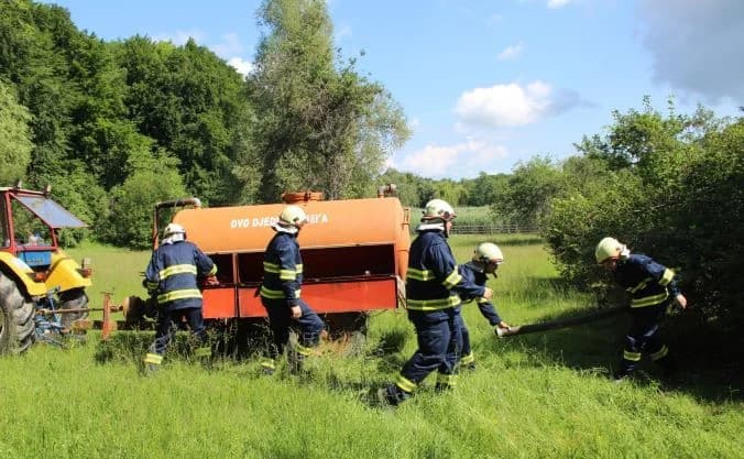 (FOTO) Združena pokazna vježba održana pored Sovskog jezera